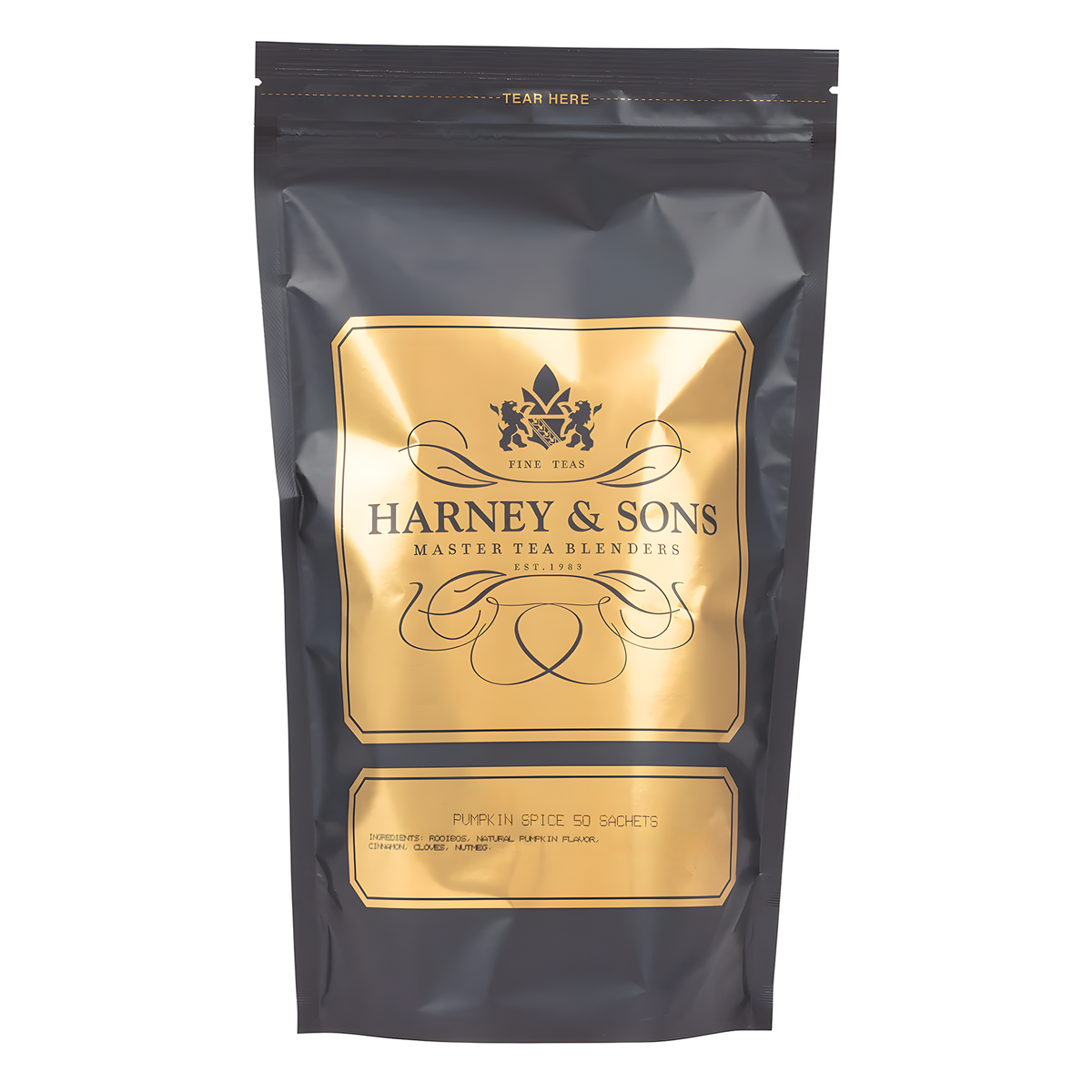 Pumpkin Spice, Bag of 50 Sachets - Rooibos flavoured Pumpkin and Spices - Harney & Sons Fine Teas Europe