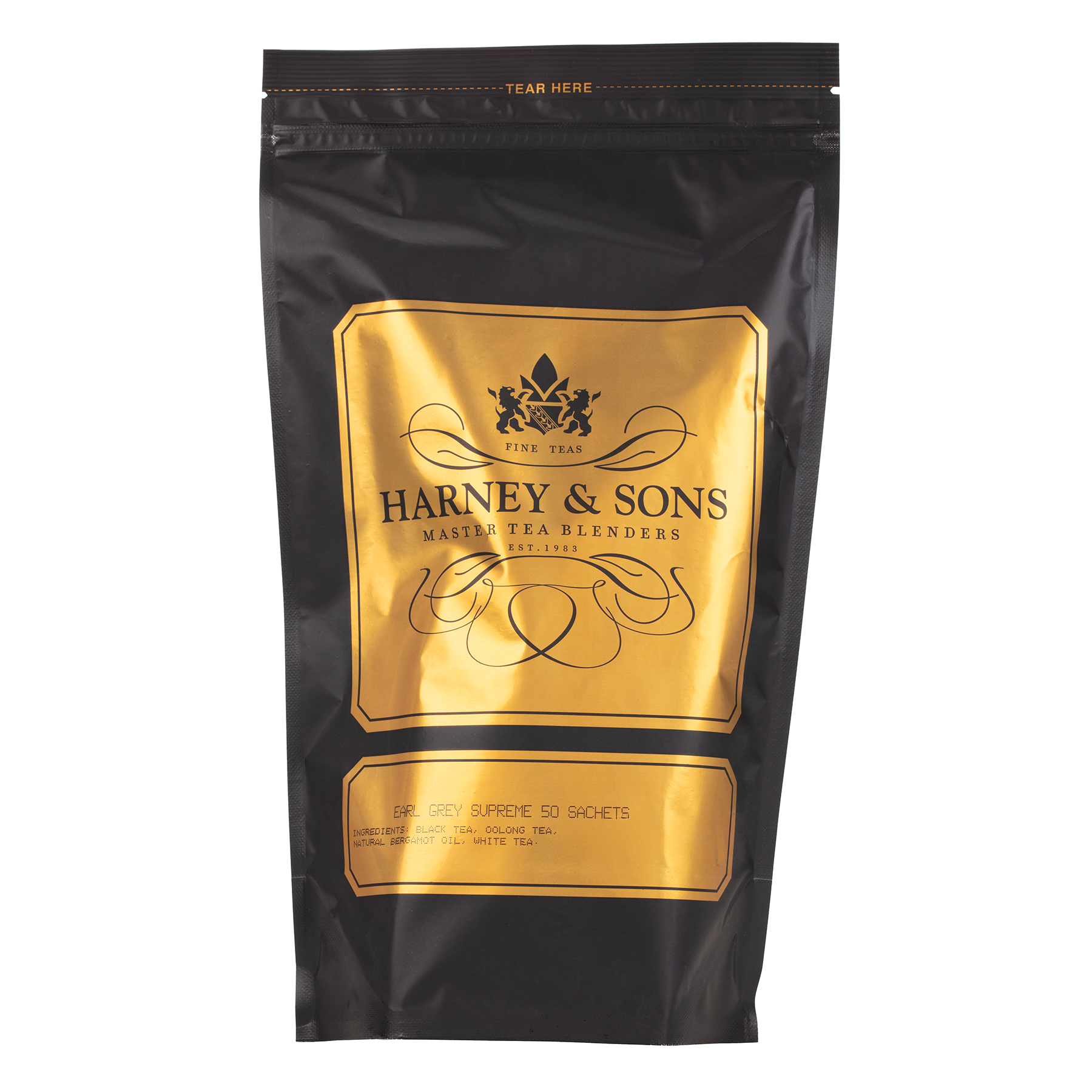 Earl Grey Supreme by Harney and Sons, bag of 50 Sachets