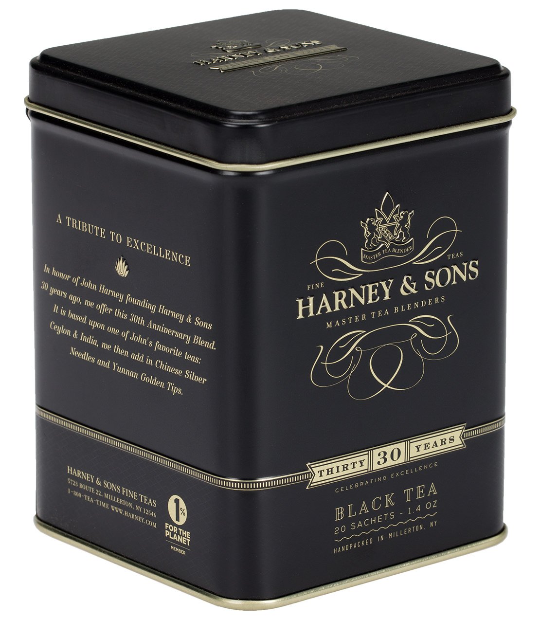 30th Anniversary Blend, Tin of 20 Sachets - - Harney & Sons Fine Teas