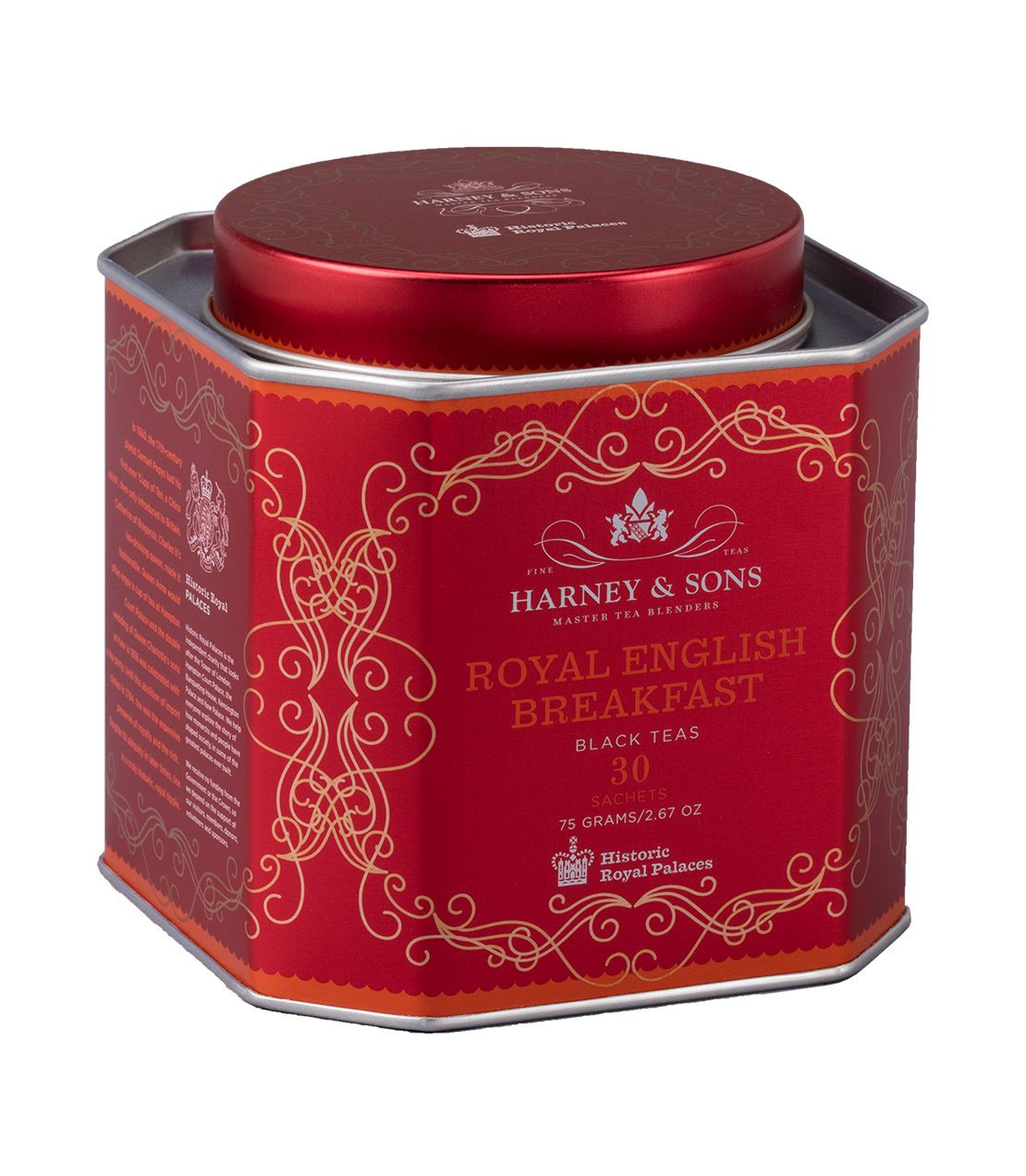 Royal English Breakfast, HRP Tin of 30 Sachets - - Harney & Sons Fine Teas