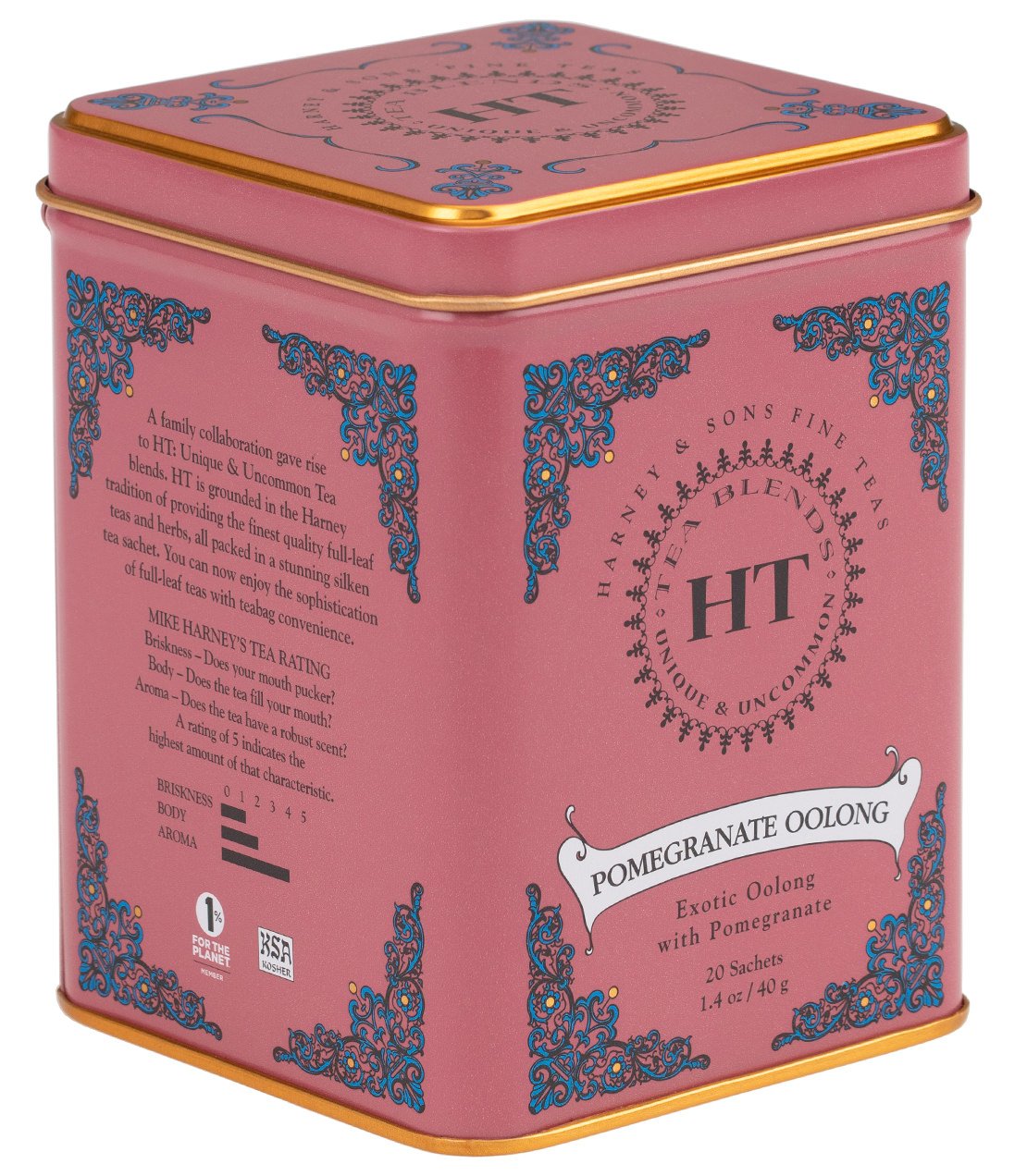 Pomegranate Oolong, HT Tin of 20 Sachets - - Harney & Sons Fine Teas