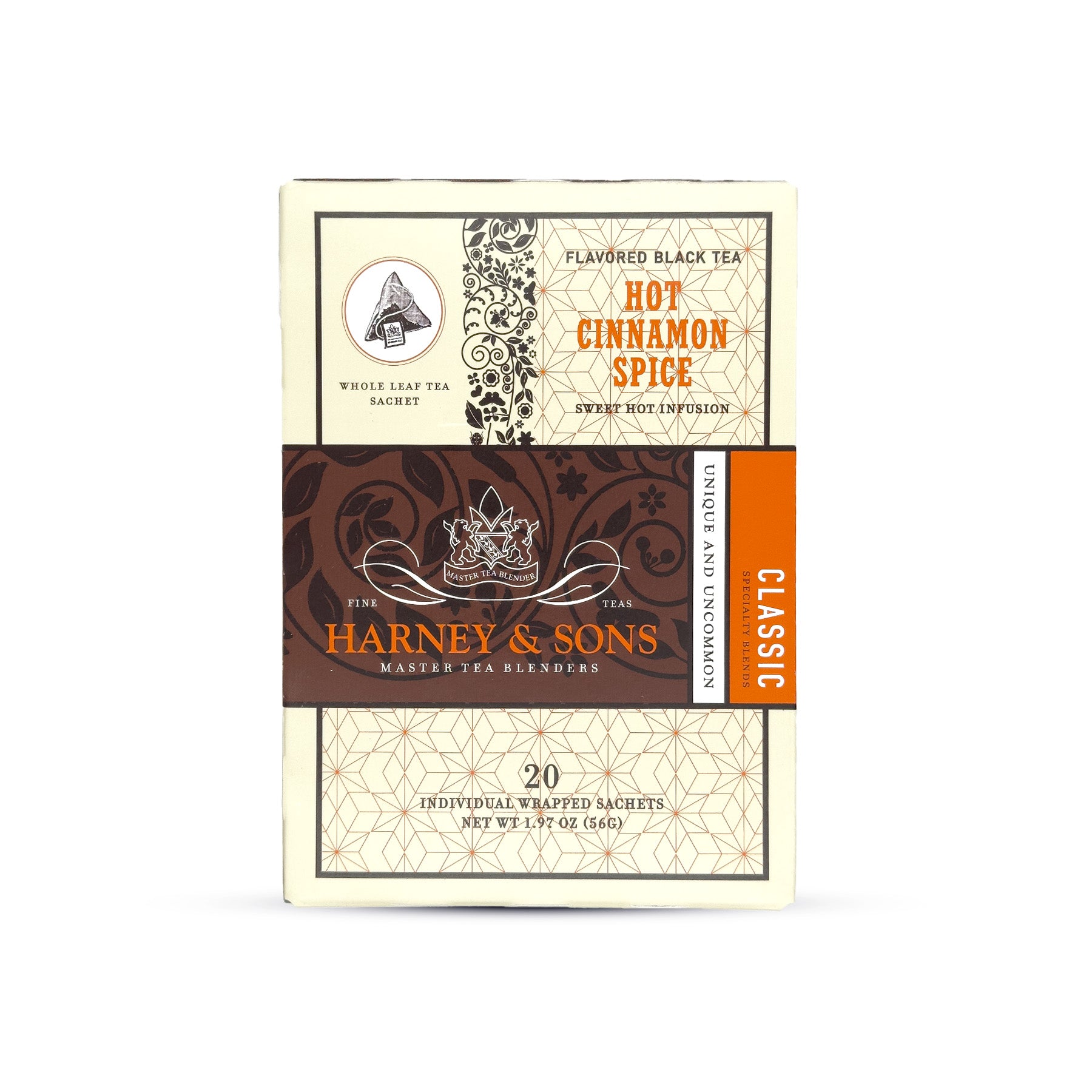 Hot Cinnamon Spice - Box of 20 Individually Wrapped Sachets - Harney & Sons Fine Teas Europe