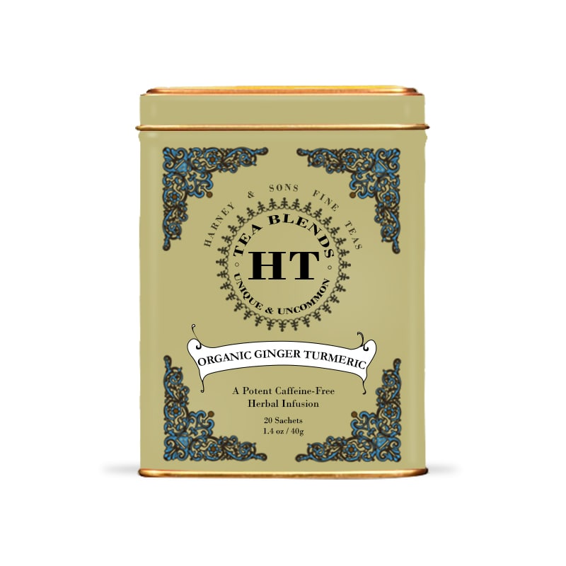 Organic Ginger Turmeric, HT Tin of 20 Sachets