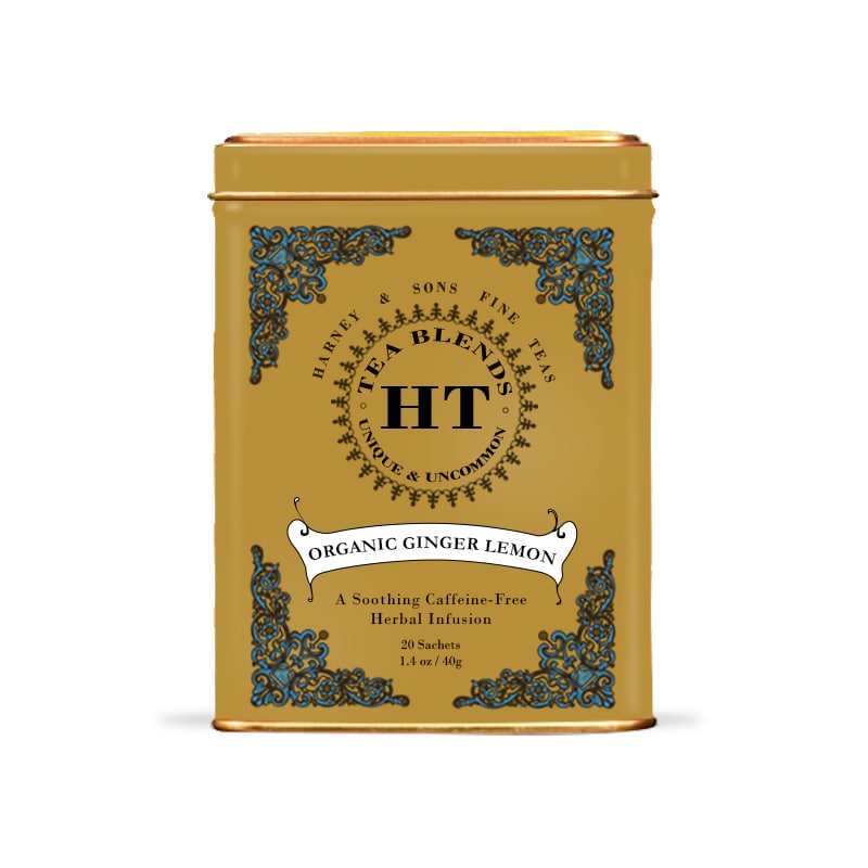 Organic Ginger Lemon | HT Tin, 20 Sachets - Harney & Sons Fine Teas in ...