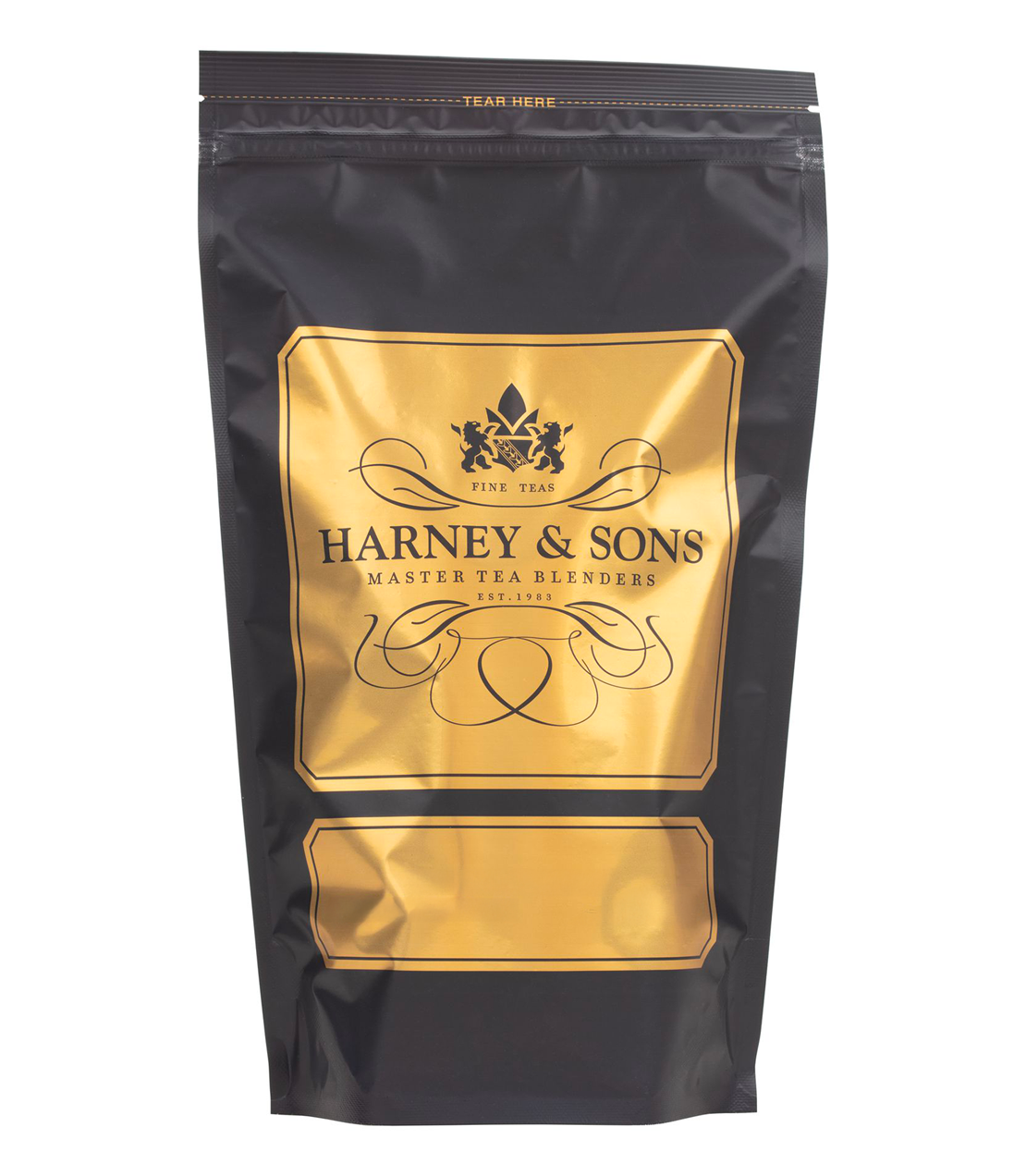 Harney & Sons Citron Green tea refill bag containing 50 green tea sachets infused with orange flavours.