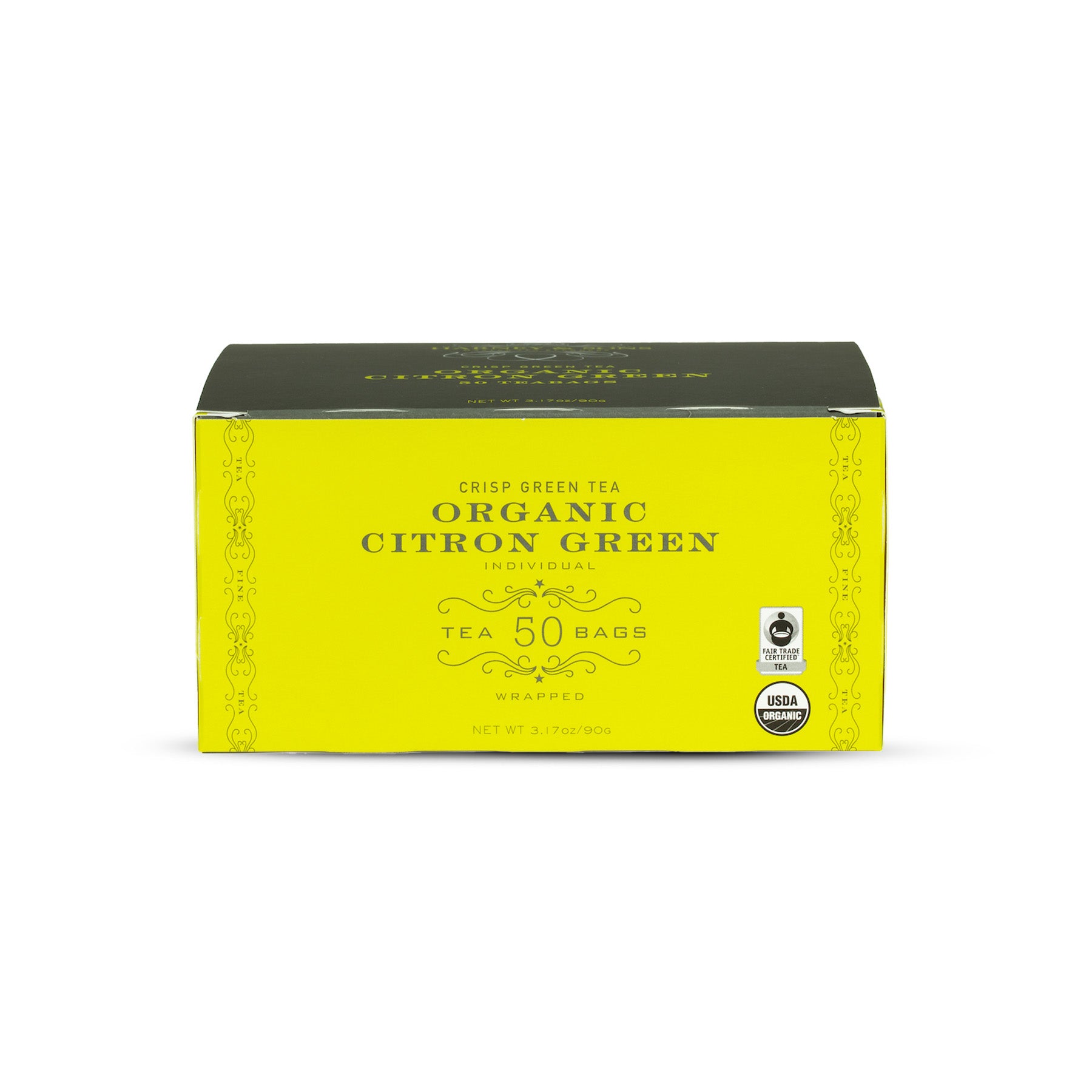 Organic Citron Green, Box of 50 Foil Wrapped Teabags -  Harney & Sons Fine Teas Europe