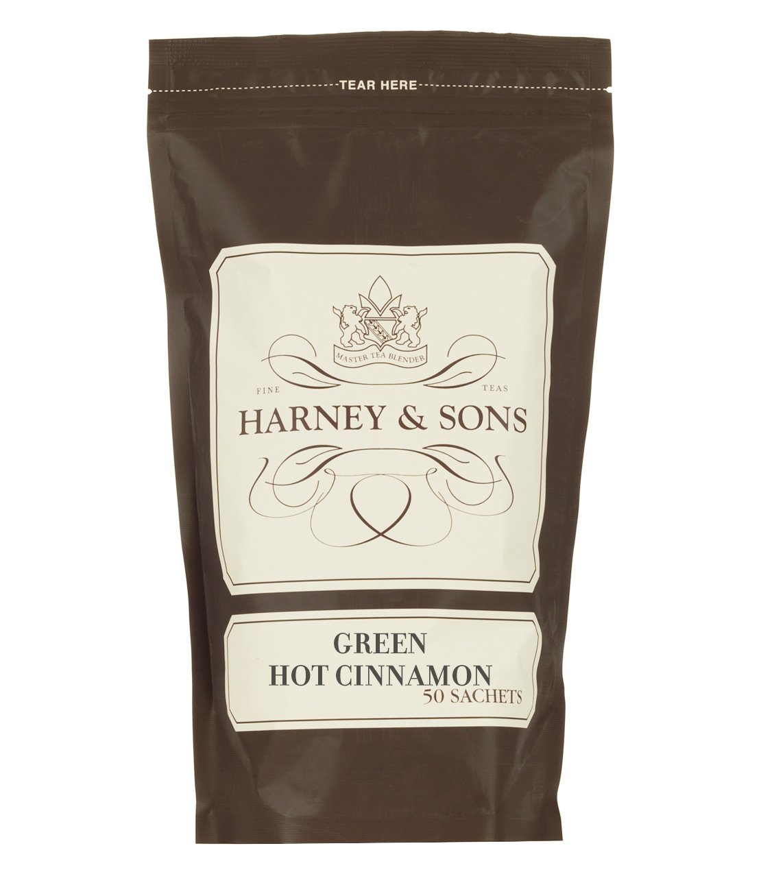 Green Hot Cinnamon Spice, Bag of 50 Sachets - Green Teas with Cinnamon - Harney & Sons Fine Teas Europe