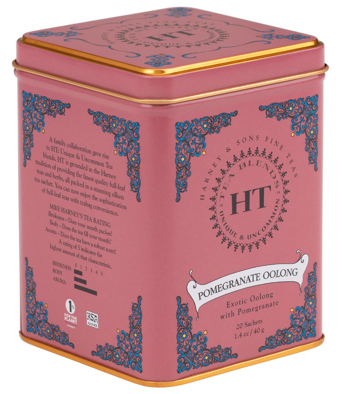 Pomegranate Oolong, HT Tin of 20 Sachets -   - Harney & Sons Fine Teas