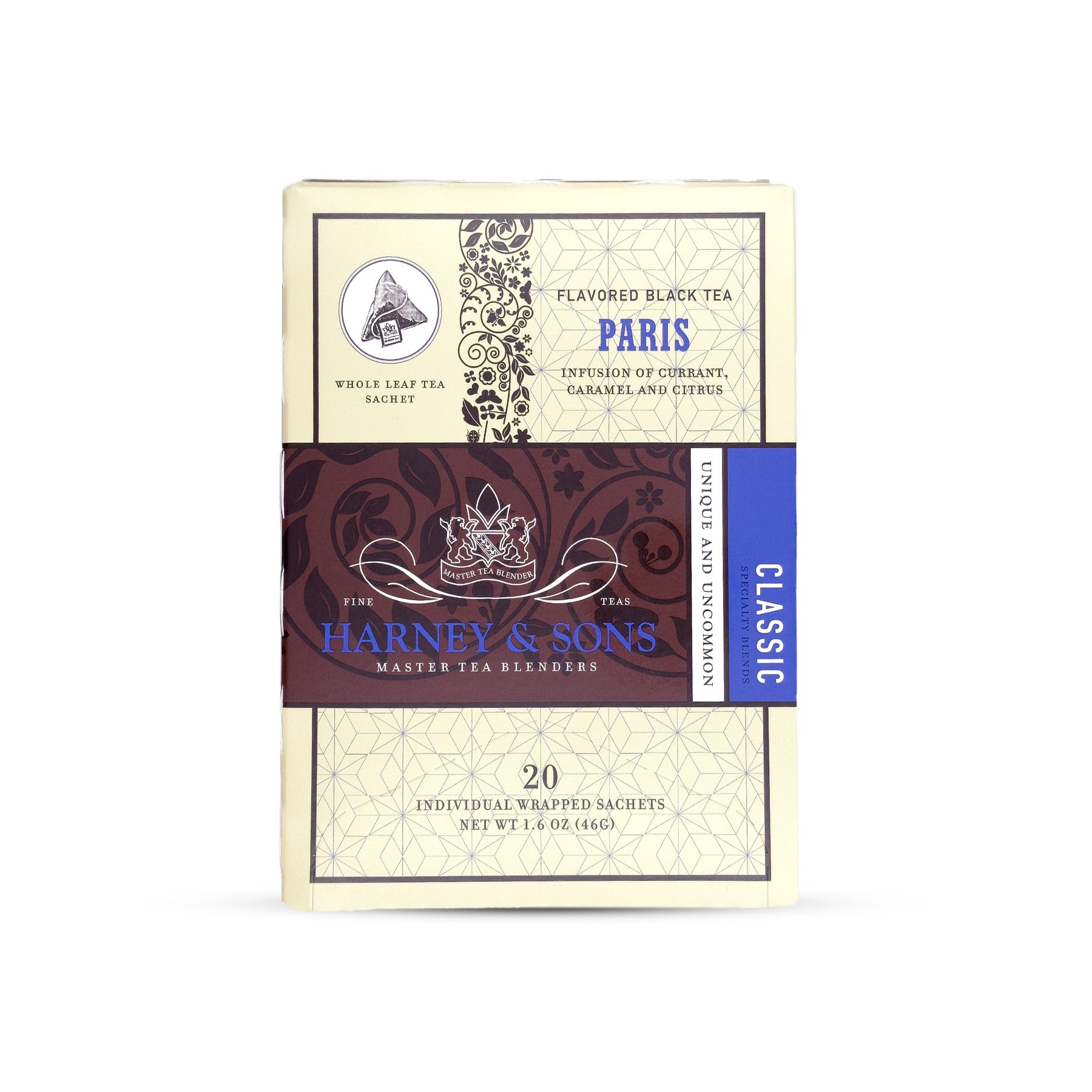 Paris - Box of 20 Individually Wrapped Sachets - Harney & Sons Fine Teas Europe