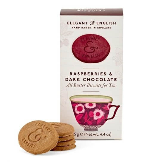 Raspberries & Dark Chocolate Biscuits