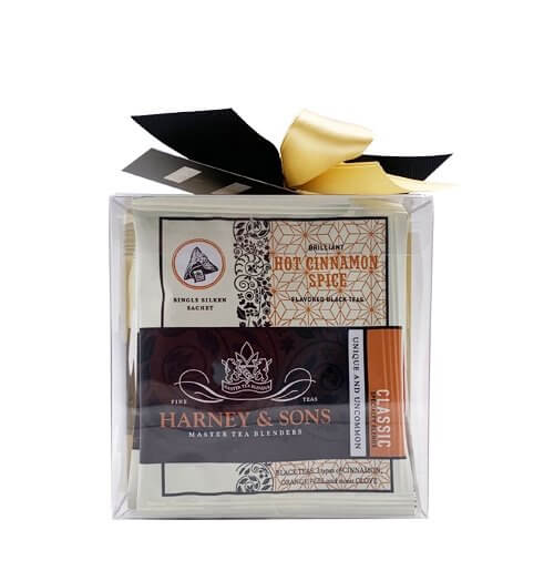 Harney & Sons Sampler - Transparent Box with 15 Wrapped Sachets - Deluxe Edition