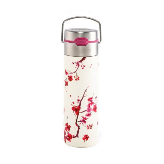 Stainless Steel Drinking Bottle Leeza® 'Cherry Blossom'